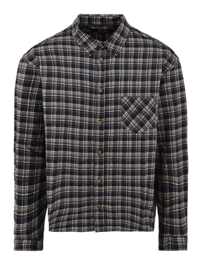 Camicia flannel check shirt KAPPY Unisex - Blue
