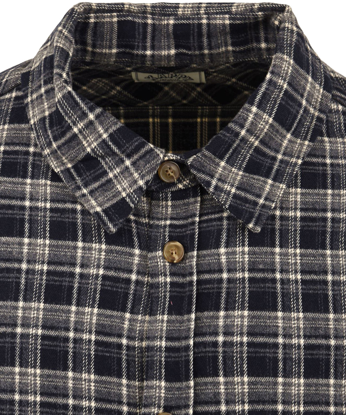 Camicia flannel check shirt KAPPY Unisex - Blue