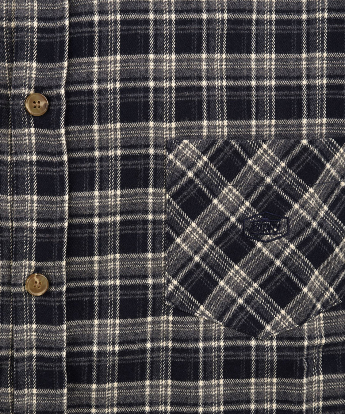 Camicia flannel check shirt KAPPY Unisex - Blue