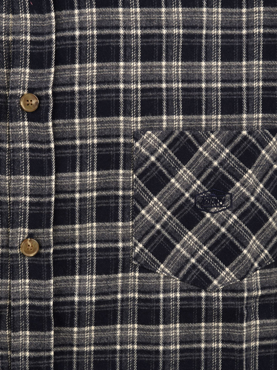 Camicia flannel check shirt KAPPY Unisex - Blue