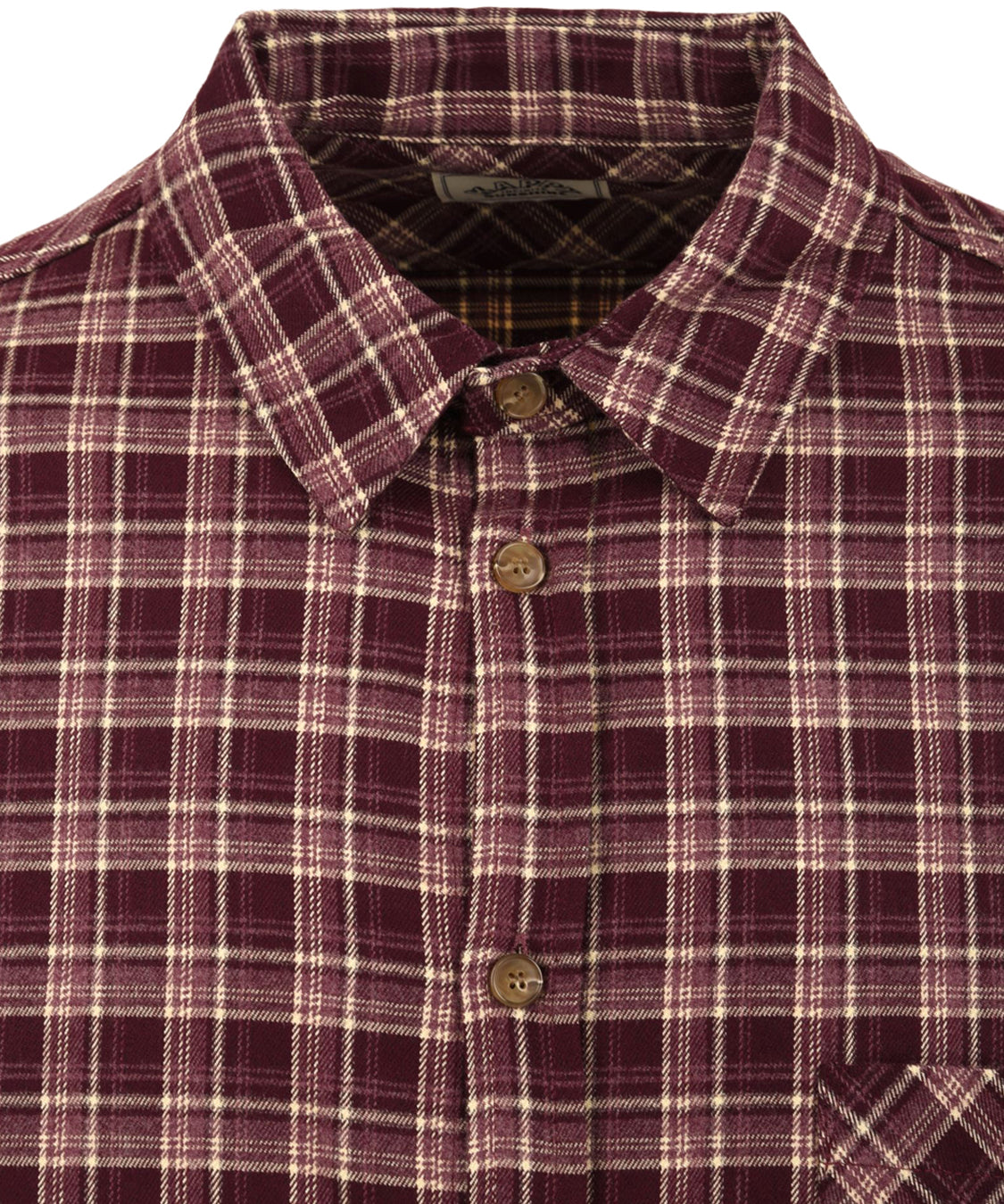 Camicia flannel check shirt KAPPY Unisex - Plum