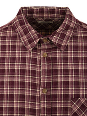 Camicia flannel check shirt KAPPY Unisex - Plum