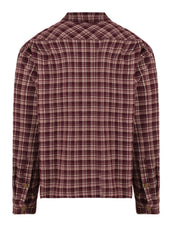 Camicia flannel check shirt KAPPY Unisex - Plum
