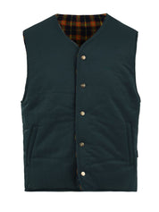 Gilet reversible nylon check vest KAPPY Unisex - Verde