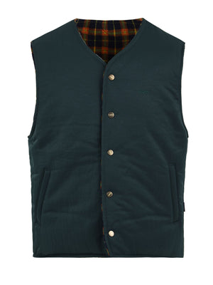 Gilet reversible nylon check vest KAPPY Unisex - Verde