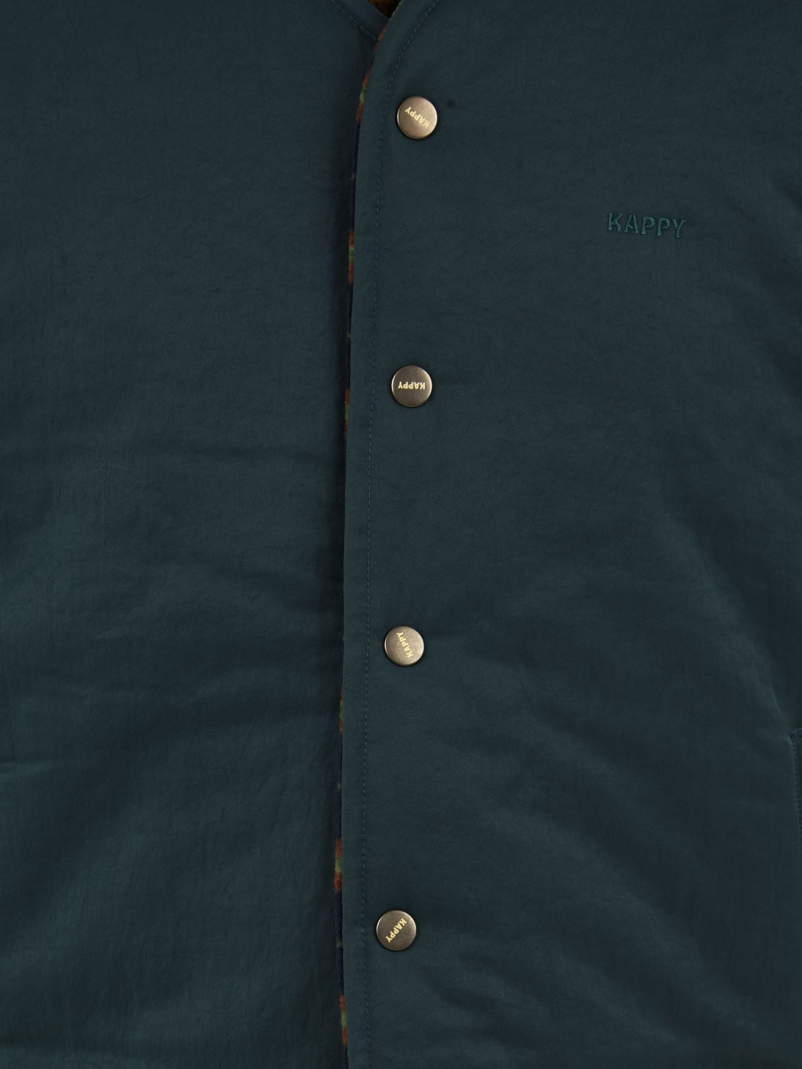 Gilet reversible nylon check vest KAPPY Unisex - Verde