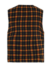 Gilet reversible nylon check vest KAPPY Unisex - Verde
