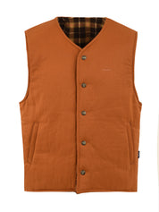 Gilet reversible nylon check vest KAPPY Unisex - Arancione