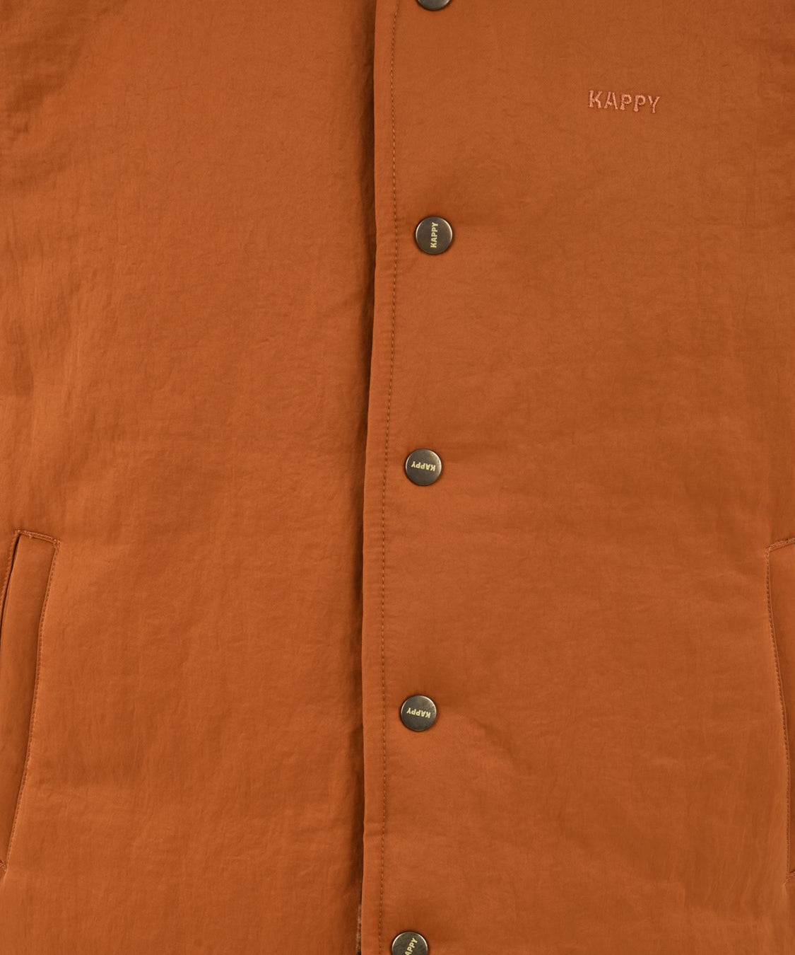 Gilet reversible nylon check vest KAPPY Unisex - Arancione