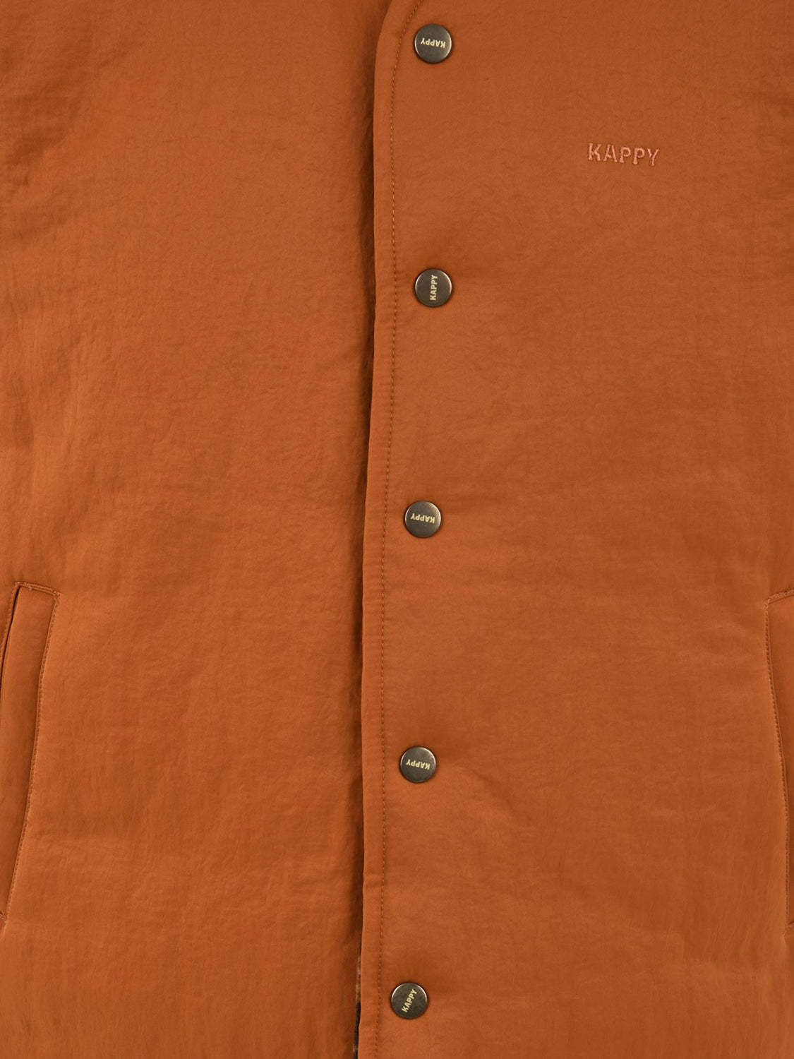 Gilet reversible nylon check vest KAPPY Unisex - Arancione