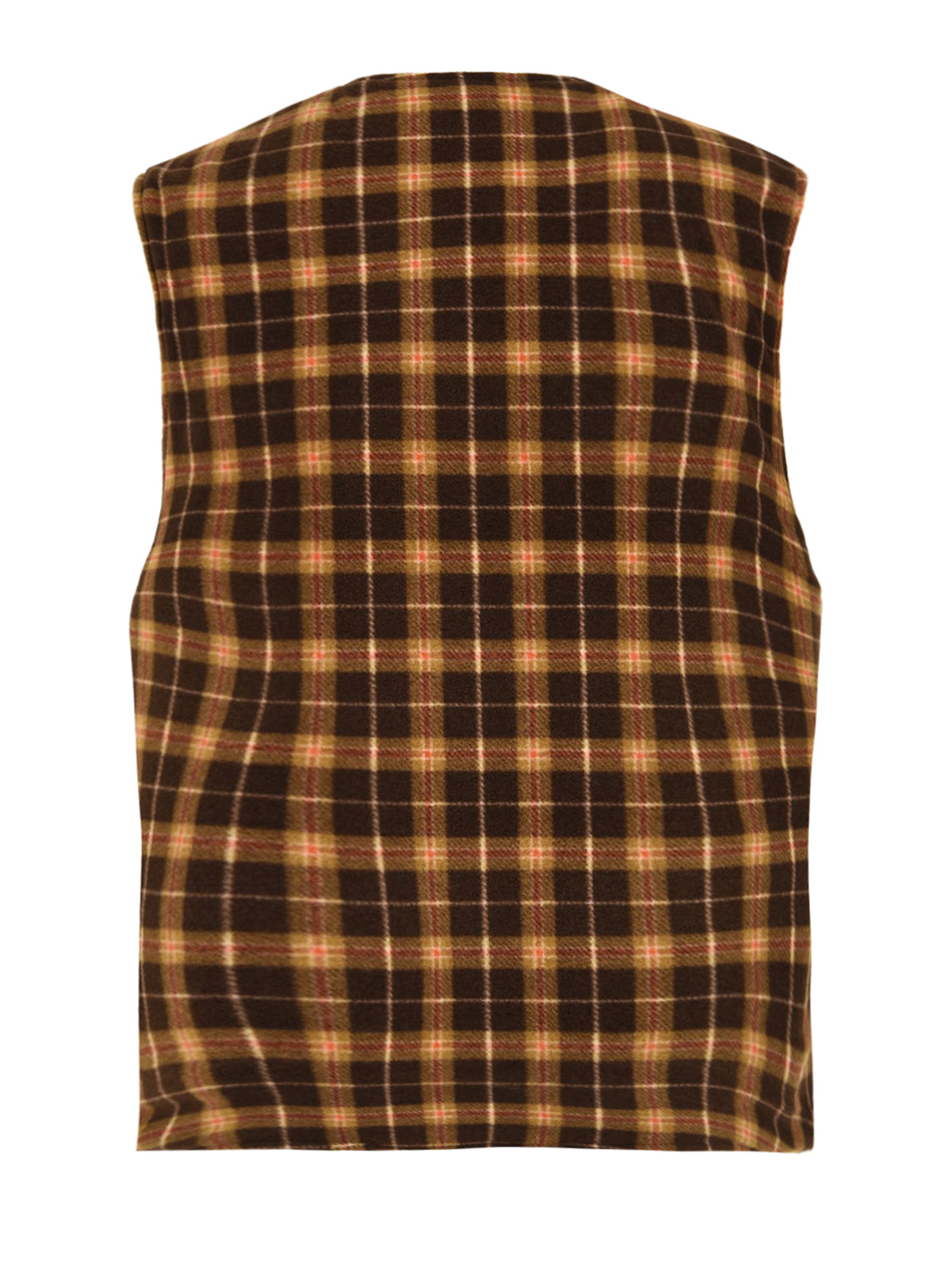Gilet reversible nylon check vest KAPPY Unisex - Arancione