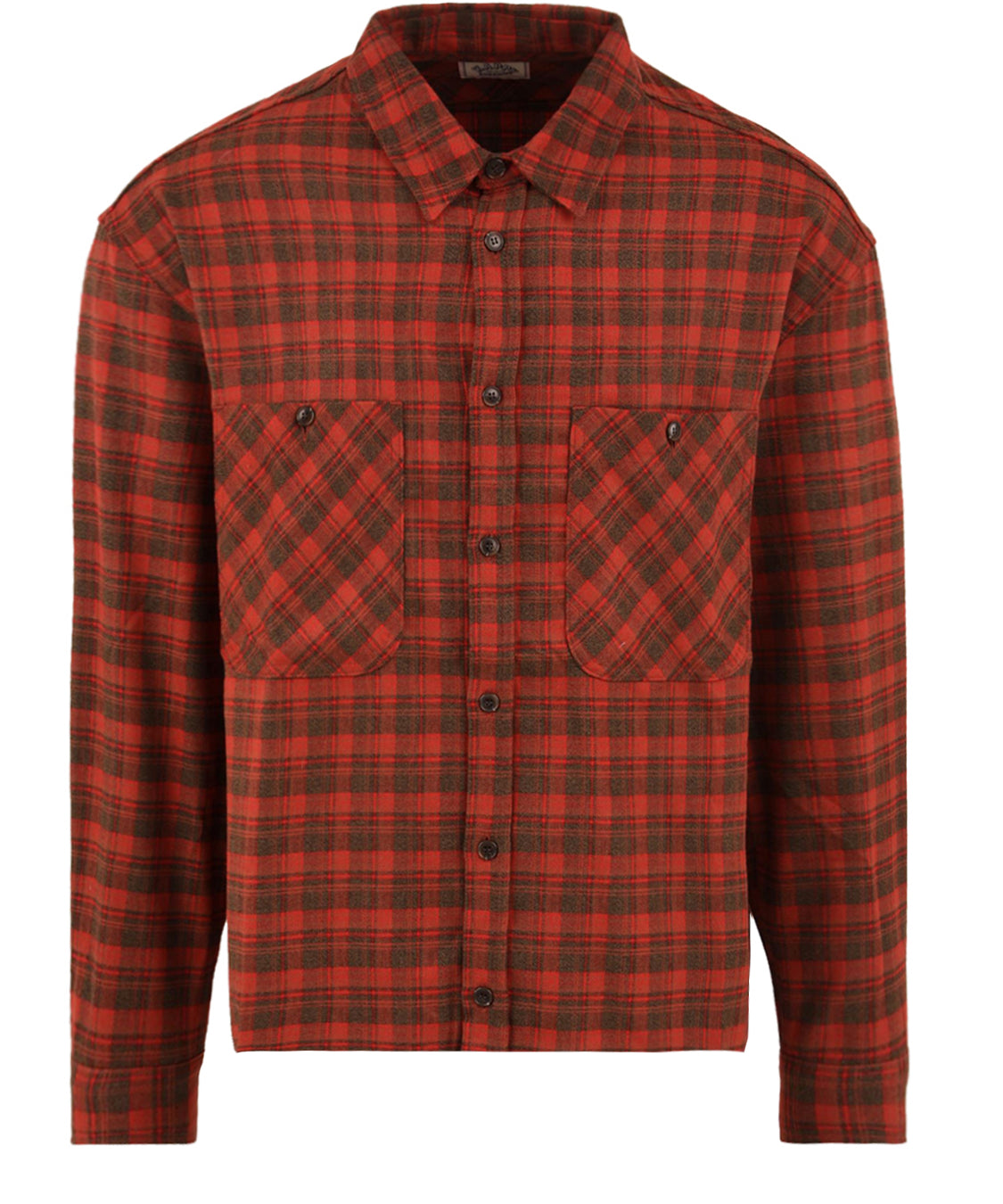 Camicia two pocket flannel check shirt KAPPY Unisex - Rosso