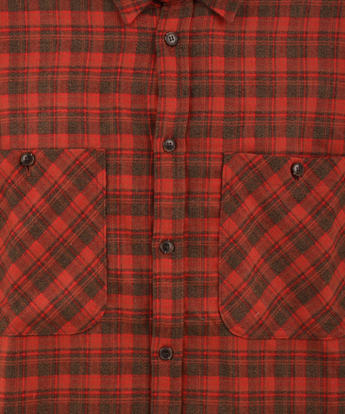 Camicia two pocket flannel check shirt KAPPY Unisex - Rosso