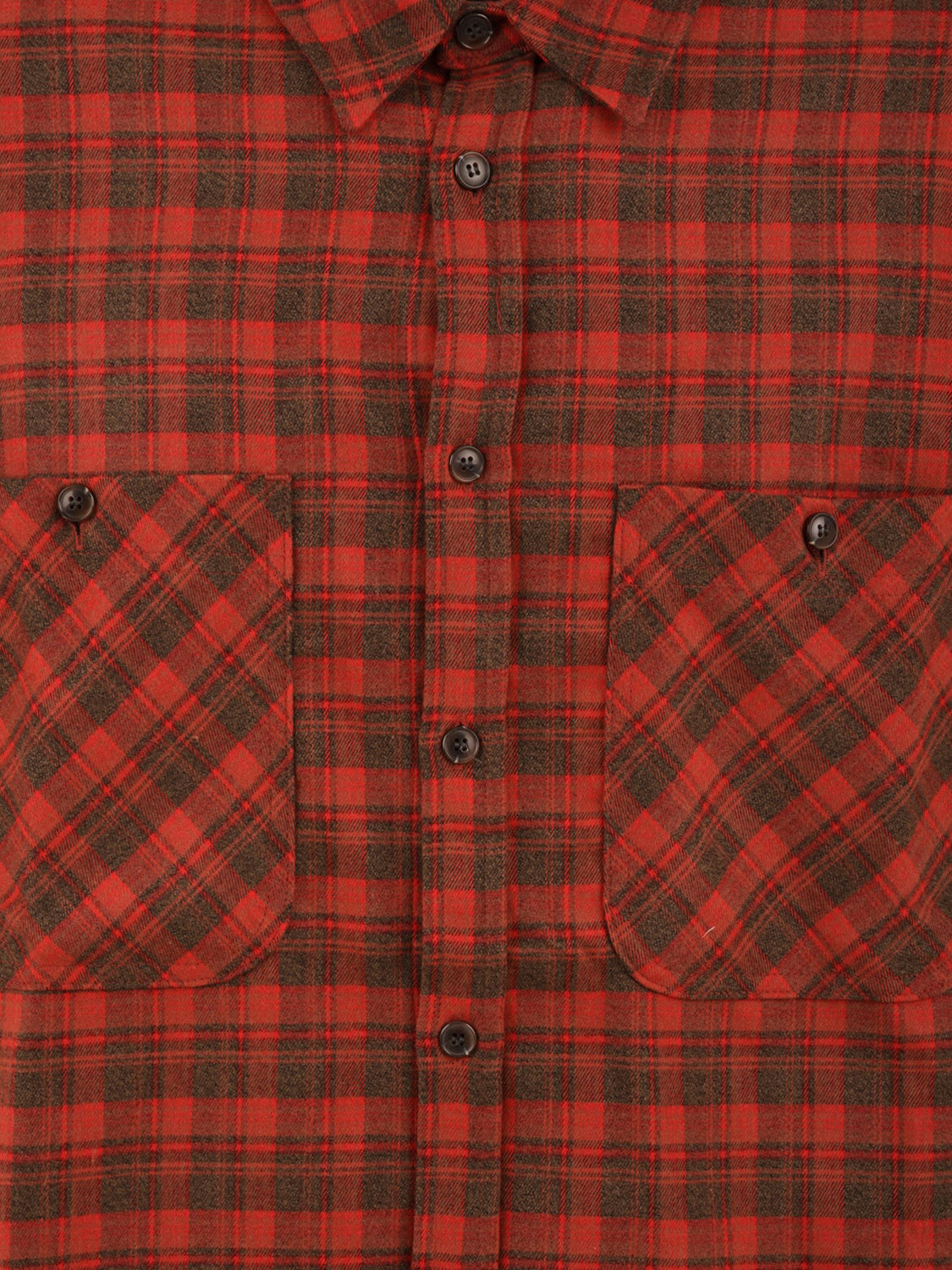 Camicia two pocket flannel check shirt KAPPY Unisex - Rosso