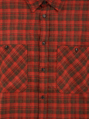Camicia two pocket flannel check shirt KAPPY Unisex - Rosso