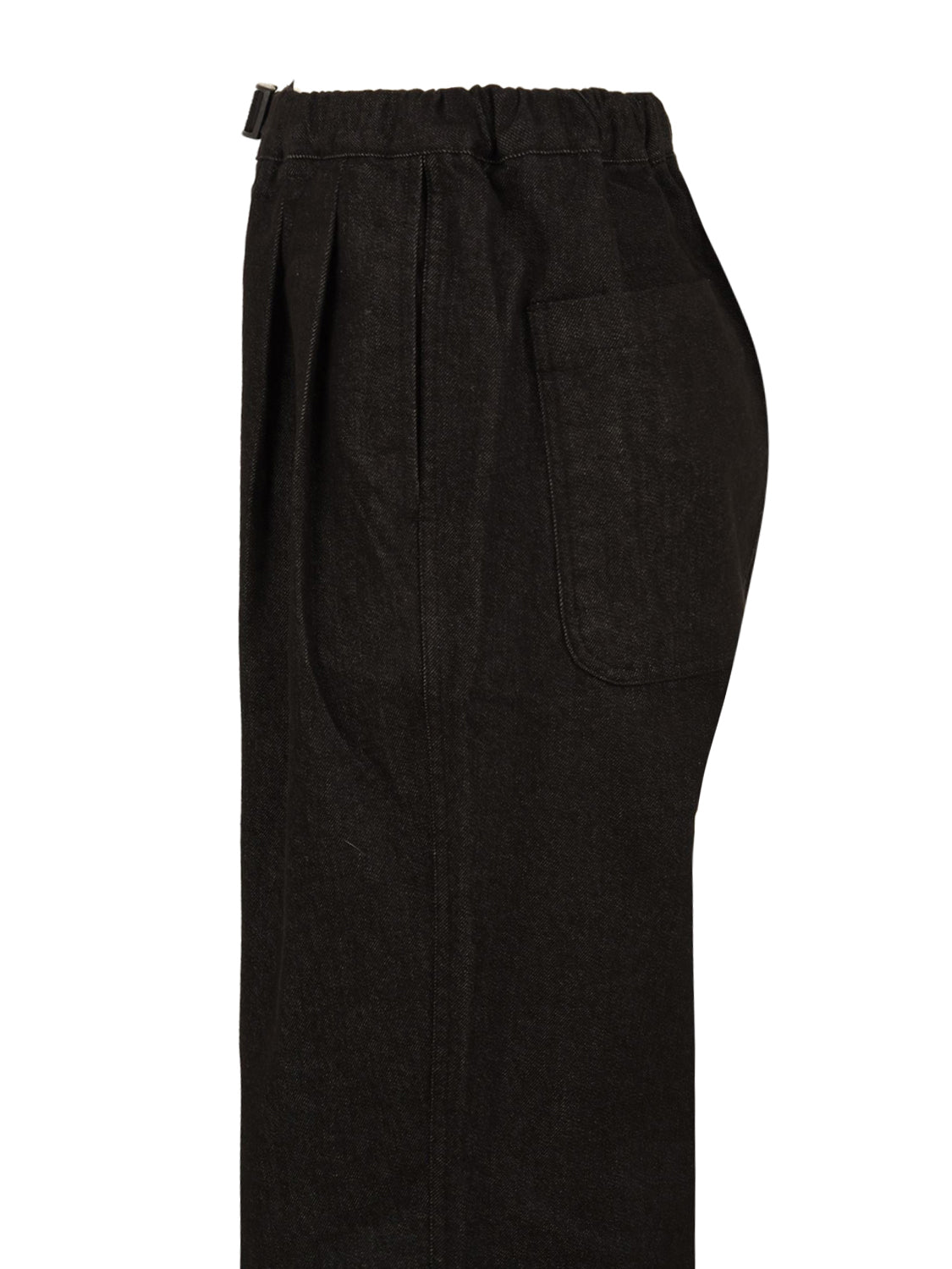 Pantalone Two tuck wide denim KAPPY Unisex - Nero