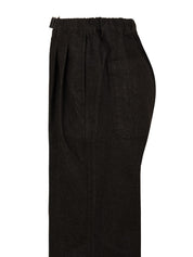 Pantalone Two tuck wide denim KAPPY Unisex - Nero