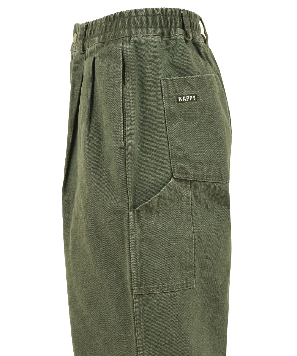 Pantalone Two tuck wide kation KAPPY Unisex - Verde