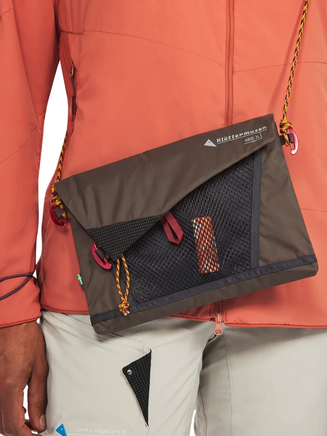 Tracolla Hrid WP Accessory Bag 3L KLÄTTERMUSEN Unisex - Marrone