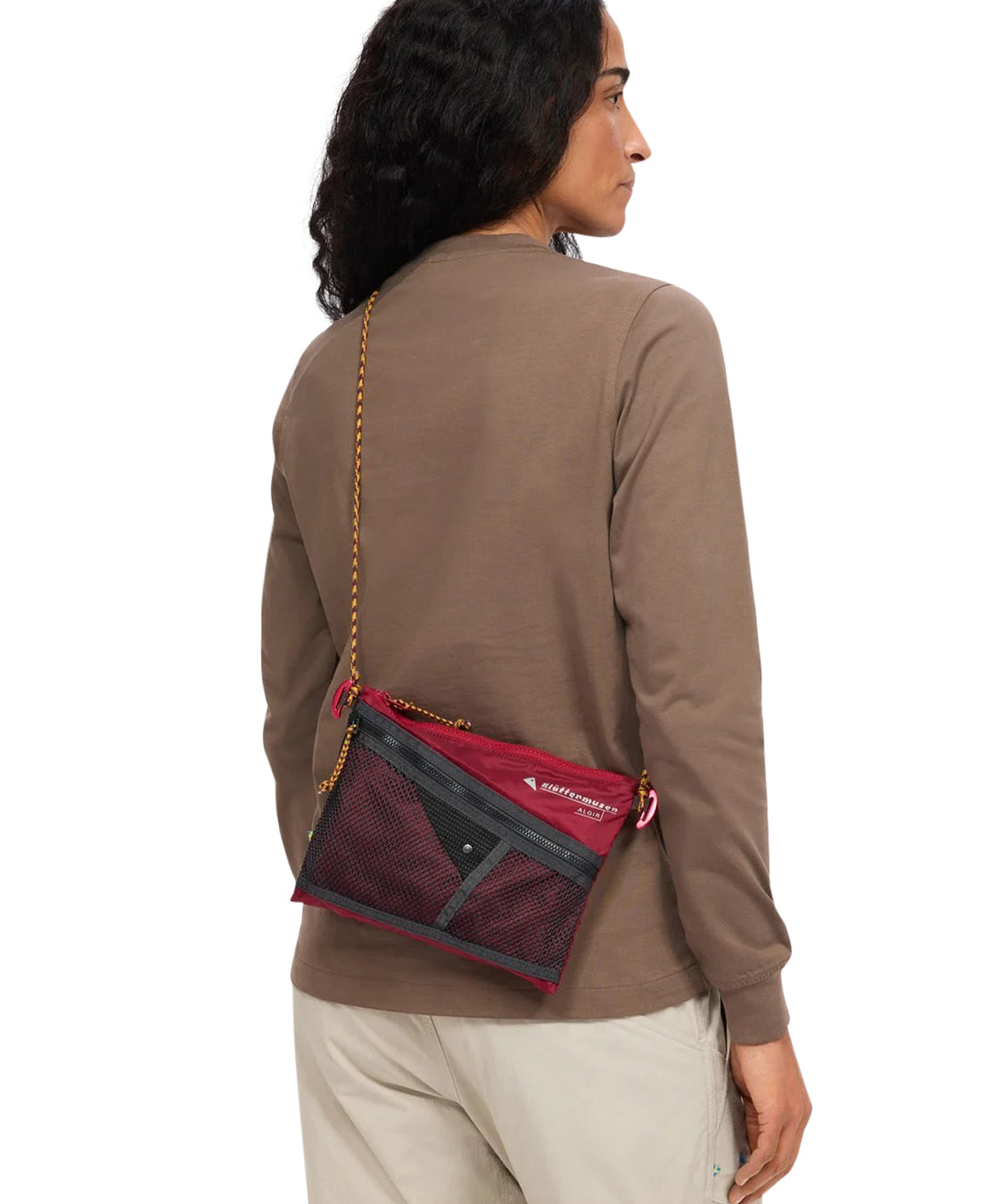 Tracolla Algir Accessory Bag Medium KLÄTTERMUSEN Unisex - Rosso