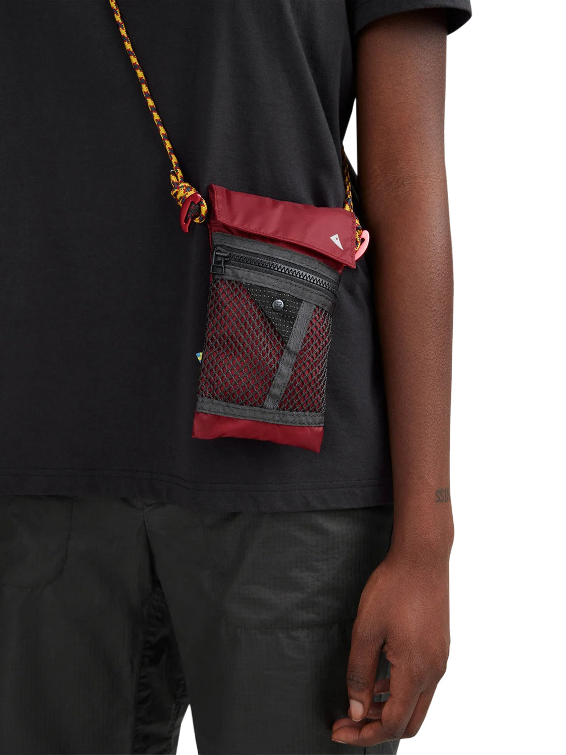 Tracolla Algir Lanyard Pocket KLÄTTERMUSEN Unisex - Rosso
