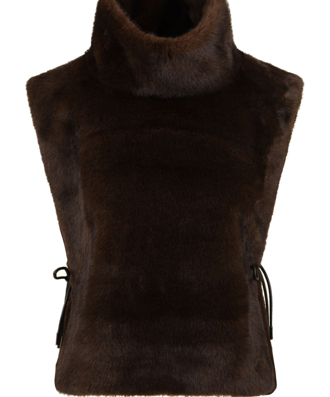 Gilet Faux Mix LOU ANDREA Donna - Marrone