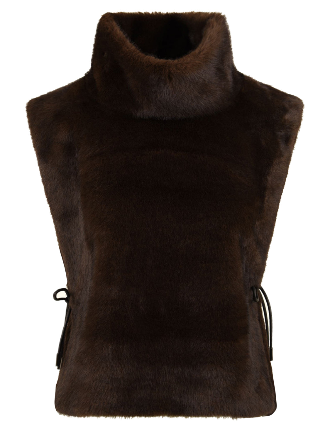 Gilet Faux Mix LOU ANDREA Donna - Marrone