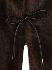 Gilet Faux Mix LOU ANDREA Donna - Marrone