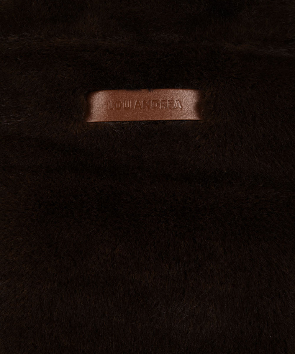Gilet Faux Mix LOU ANDREA Donna - Marrone