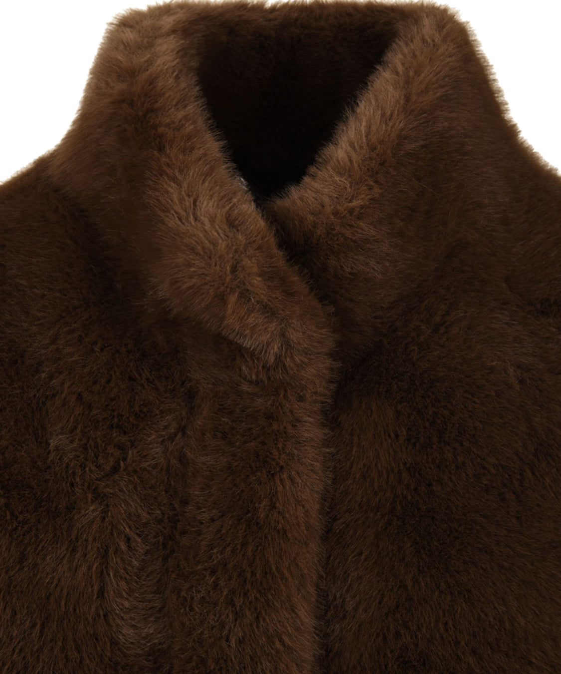 Gilet Faux Mink LOU ANDREA Donna - Marrone