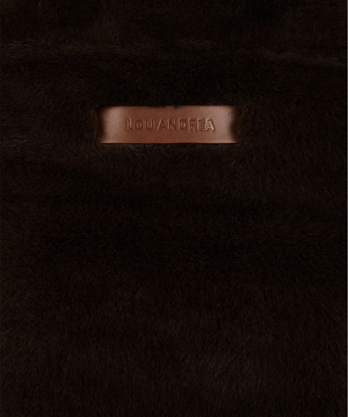 Gilet Faux Mink LOU ANDREA Donna - Marrone