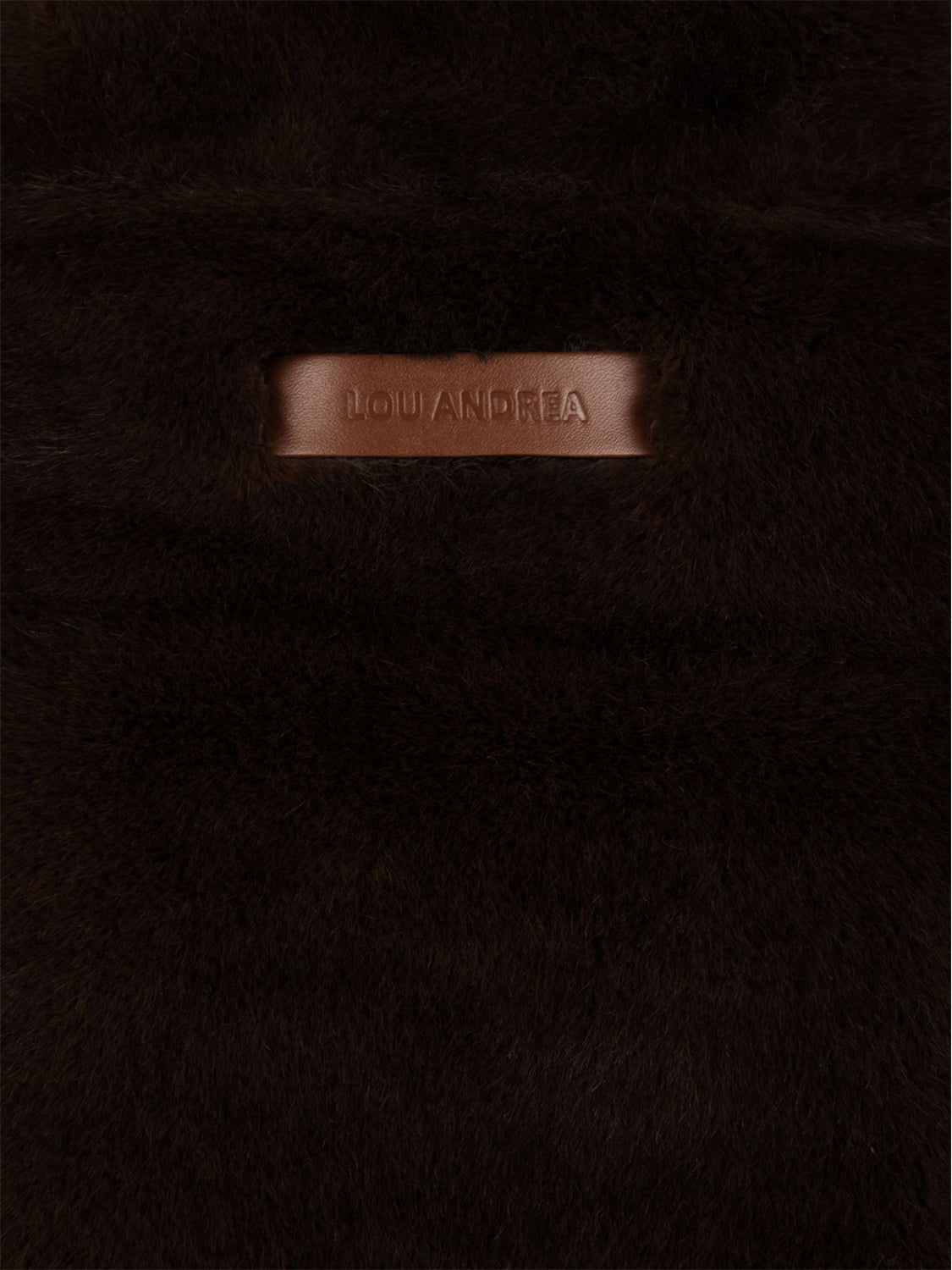 Gilet Faux Mink LOU ANDREA Donna - Marrone