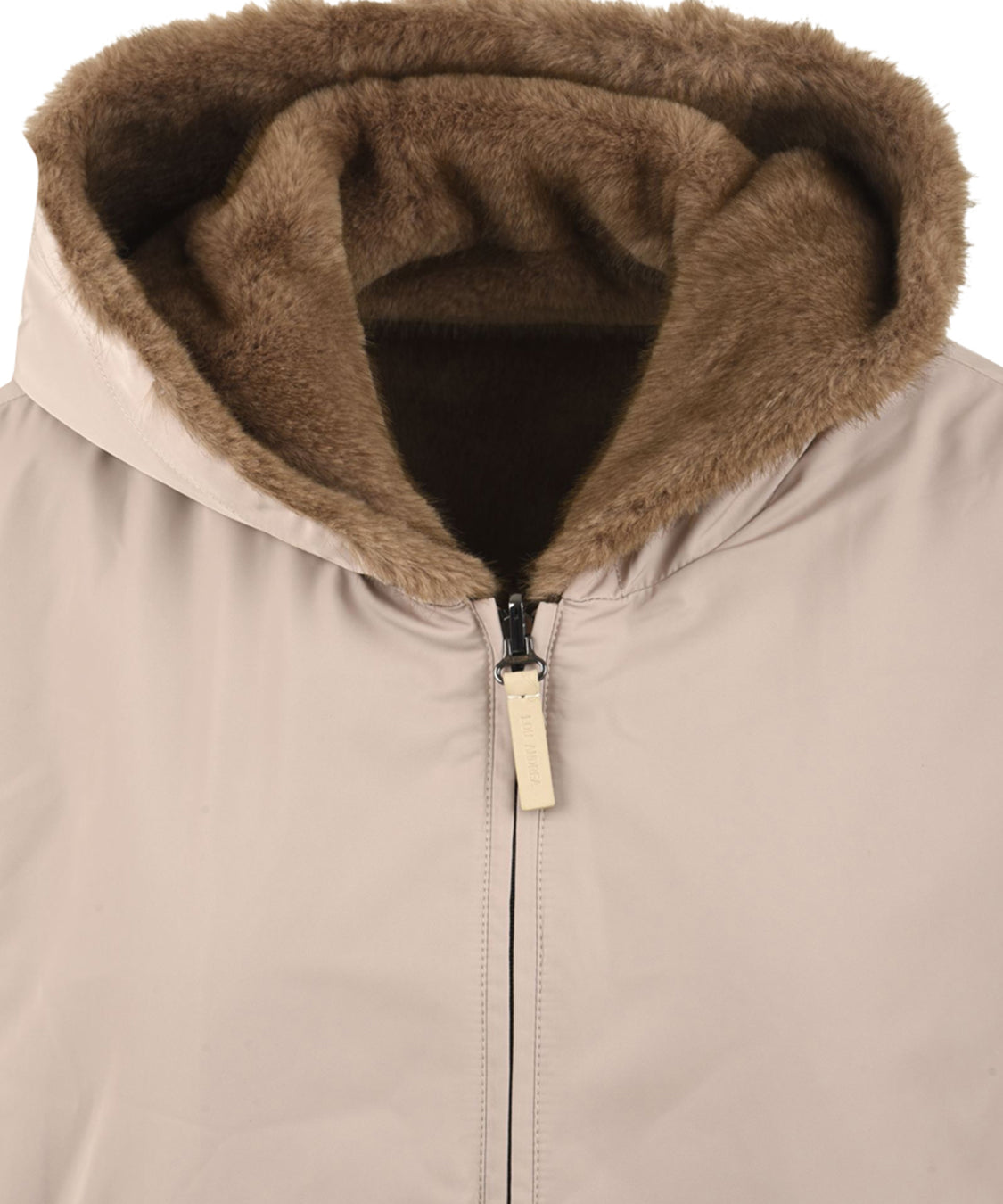 Parka Nylon reversibile Fake Mink LOU ANDREA Donna - Marrone