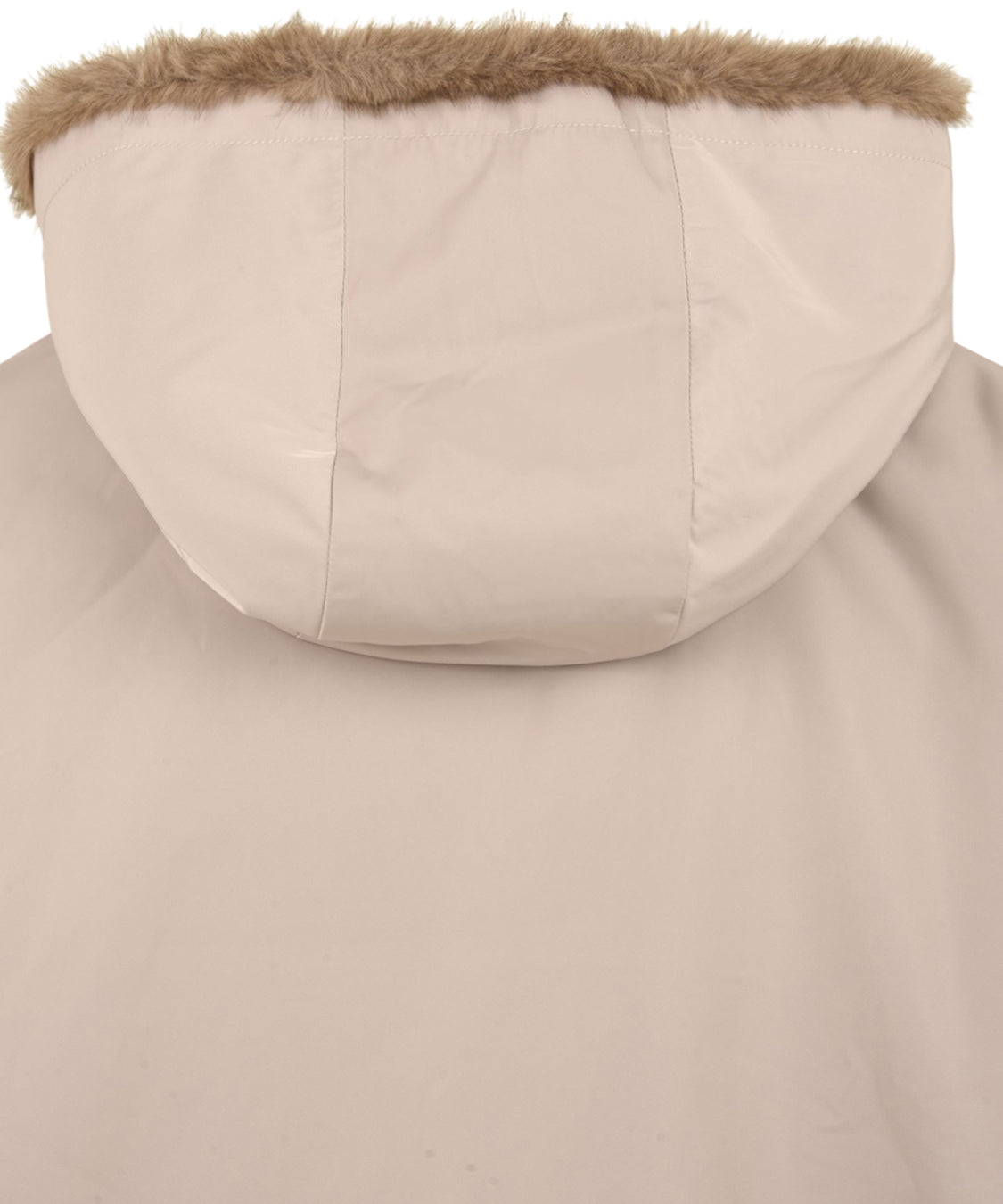 Parka Nylon reversibile Fake Mink LOU ANDREA Donna - Marrone