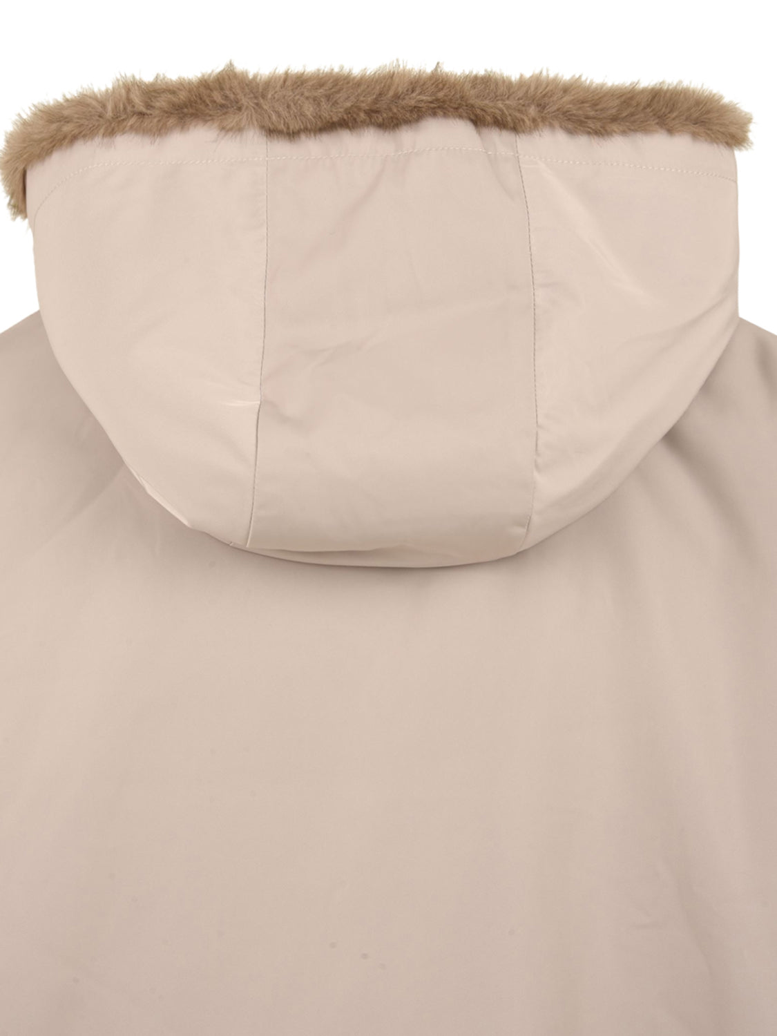 Parka Nylon reversibile Fake Mink LOU ANDREA Donna - Marrone