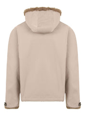 Parka Nylon reversibile Fake Mink LOU ANDREA Donna - Marrone
