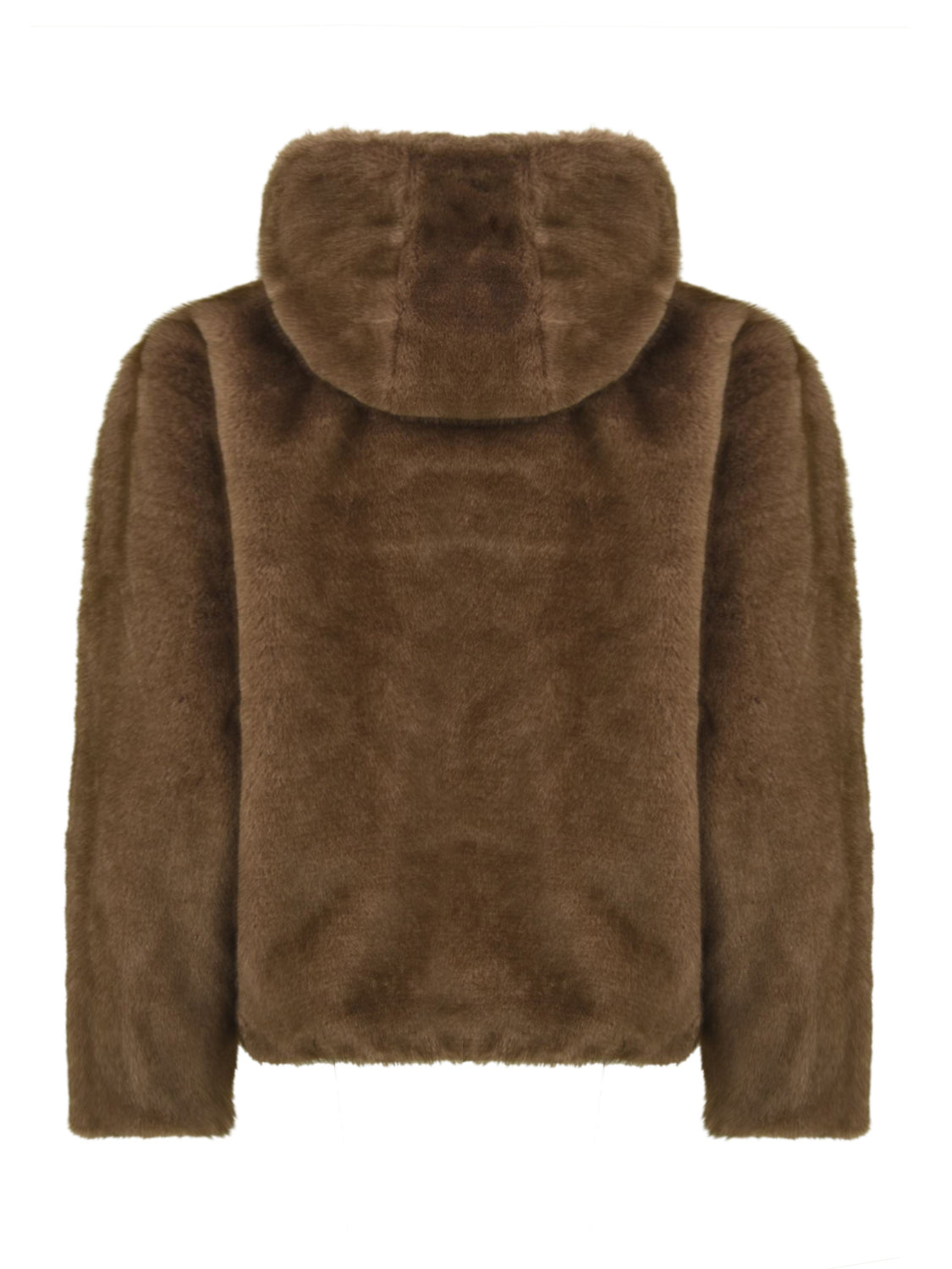 Parka Nylon reversibile Fake Mink LOU ANDREA Donna - Marrone