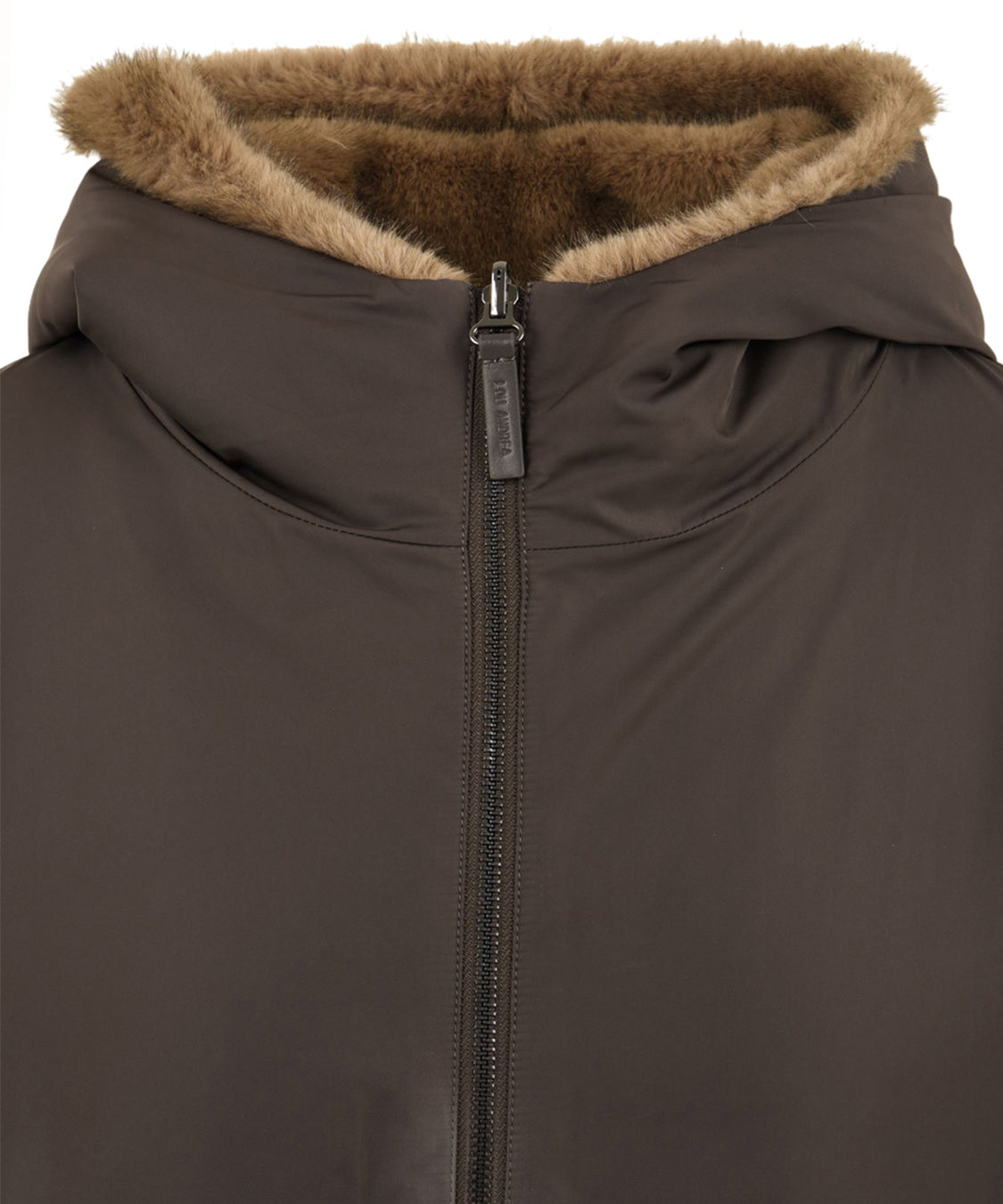 Parka reversibile Fake Mink LOU ANDREA Donna - Marrone