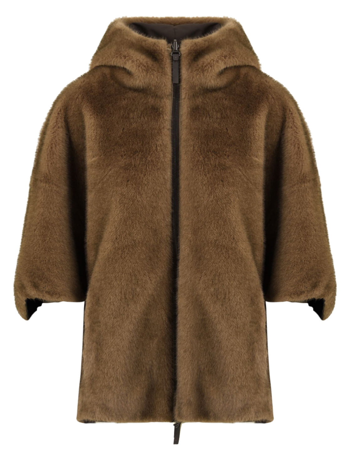 Parka reversibile Fake Mink LOU ANDREA Donna - Marrone