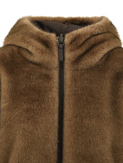 Parka reversibile Fake Mink LOU ANDREA Donna - Marrone