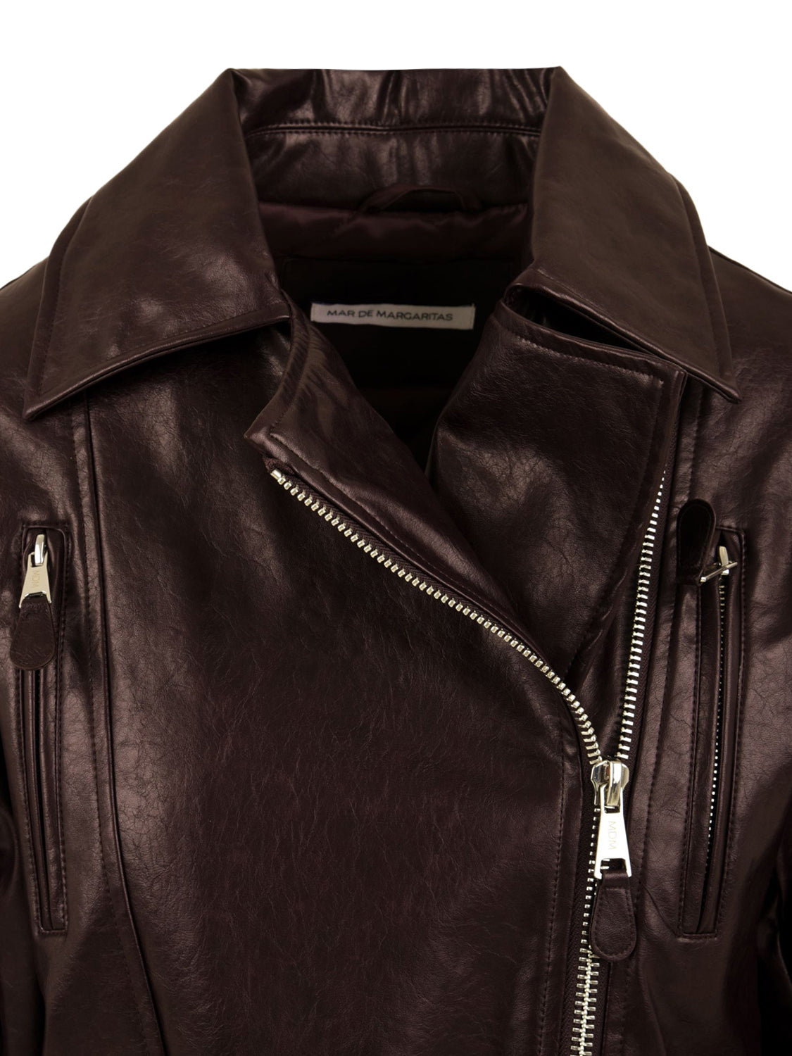 Giacca Chiodo all zip con cintura MAR DE MARGARITAS Donna - Bordeaux
