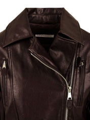 Giacca Chiodo all zip con cintura MAR DE MARGARITAS Donna - Bordeaux