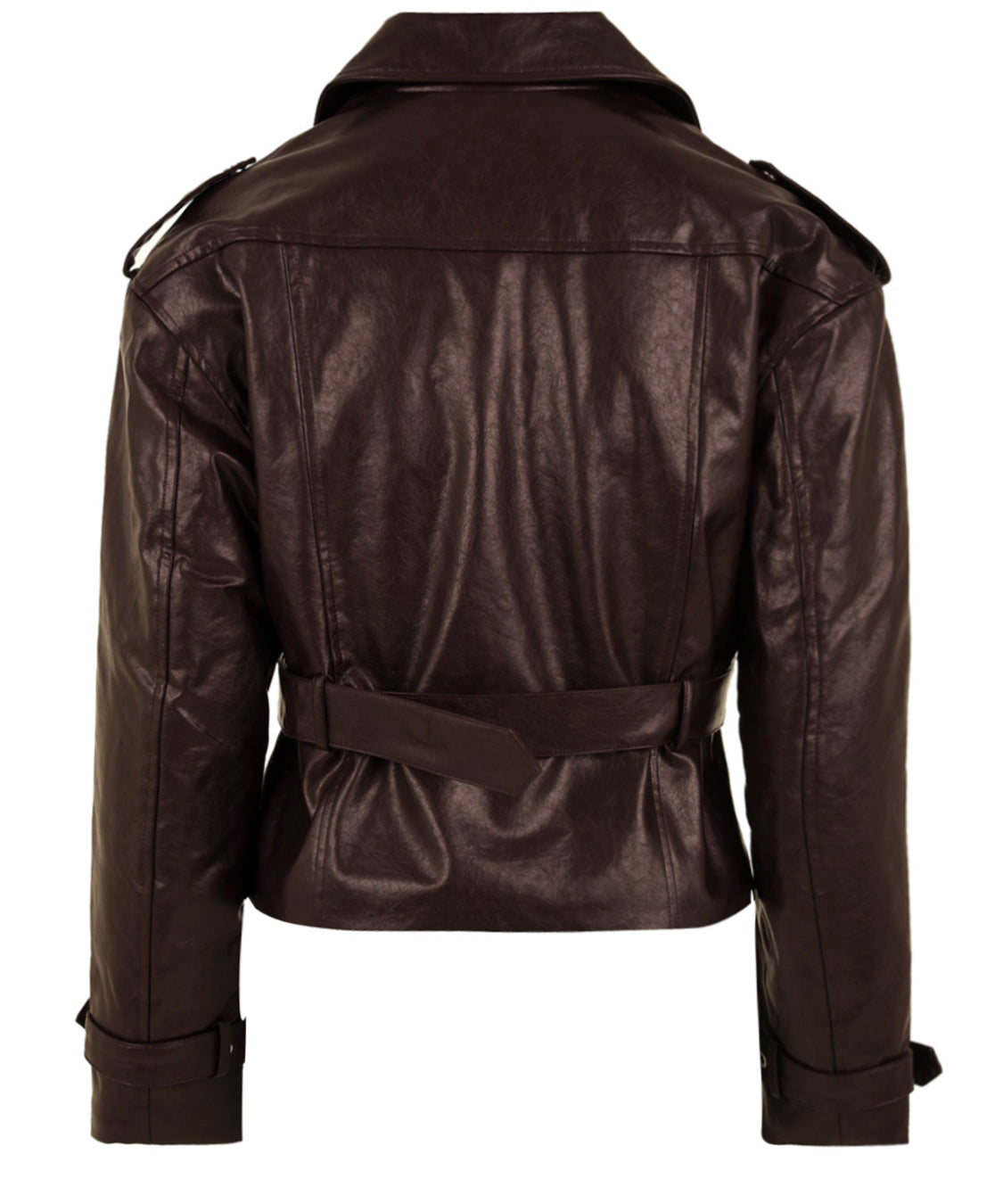 Giacca Chiodo all zip con cintura MAR DE MARGARITAS Donna - Bordeaux