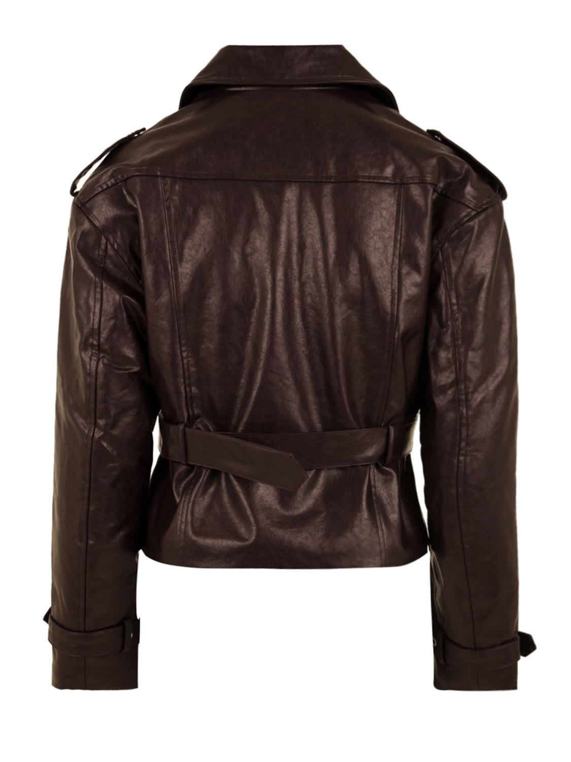 Giacca Chiodo all zip con cintura MAR DE MARGARITAS Donna - Bordeaux