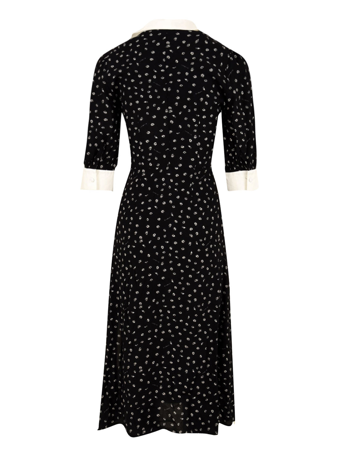 Abito midi con colletto MAR DE MARGARITAS Donna - Nero