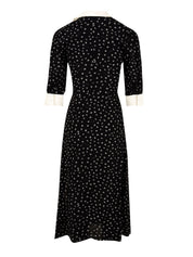 Abito midi con colletto MAR DE MARGARITAS Donna - Nero