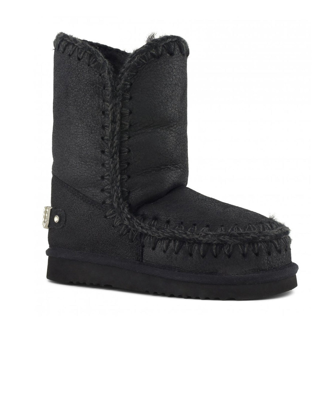 Stivaletto Eskimo 24 Rhinestones Logo MOU Donna - Nero
