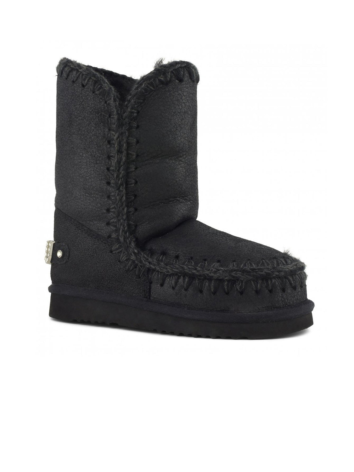 Stivaletto Eskimo 24 Rhinestones Logo MOU Donna - Nero