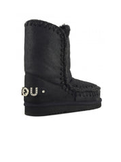 Stivaletto Eskimo 24 Rhinestones Logo MOU Donna - Nero
