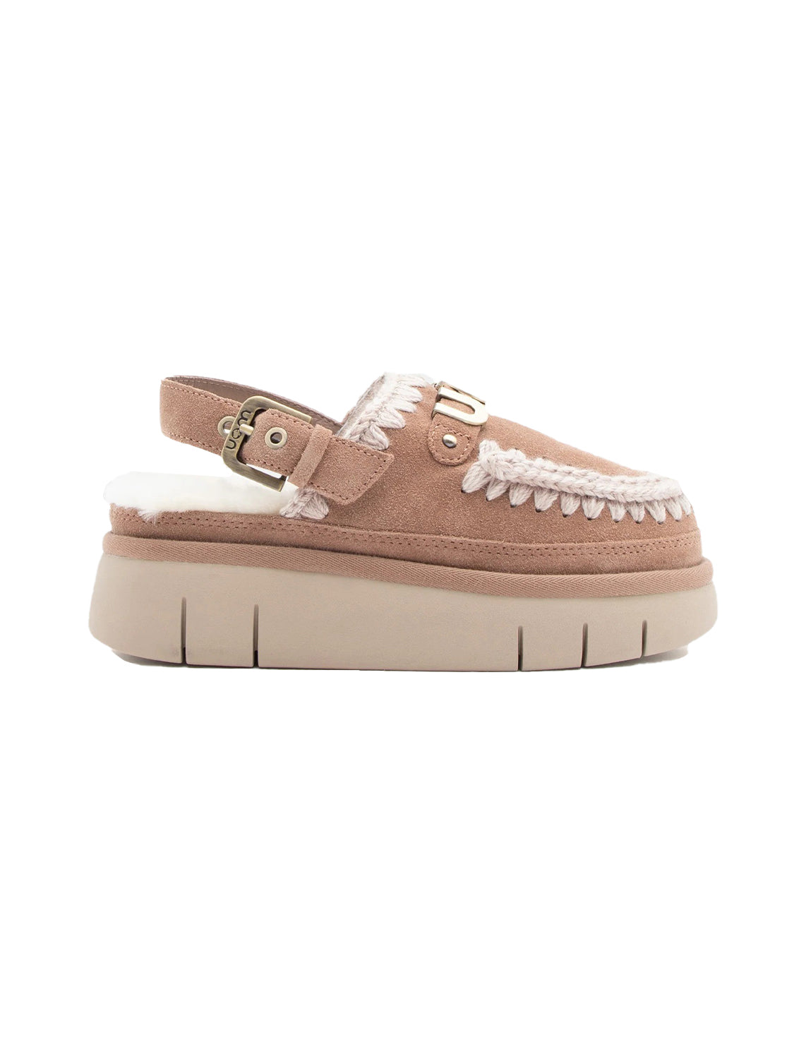 Sabot Bounce Back Strap Letter MOU Donna - Pink Brown